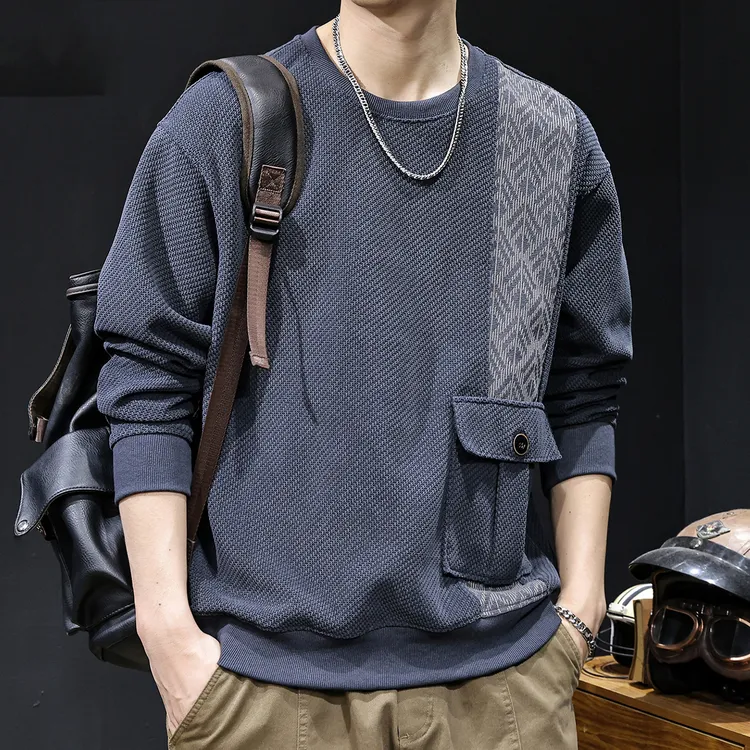LEIGHZ/雷茨2025新款男士卫衣春秋款宽松休闲长袖上衣秋季男装