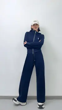 D&Q STUDIO专柜正品-拉尔伦保罗秋款连帽时尚套装-3601