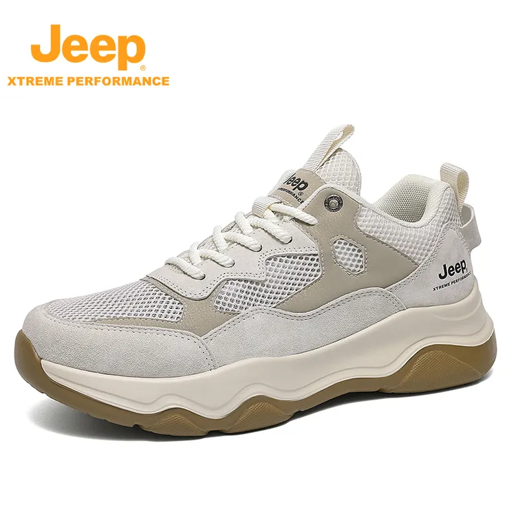 JEEP/吉普秋季品牌新款轻便透气网面时尚百搭舒适休闲登山徒步鞋