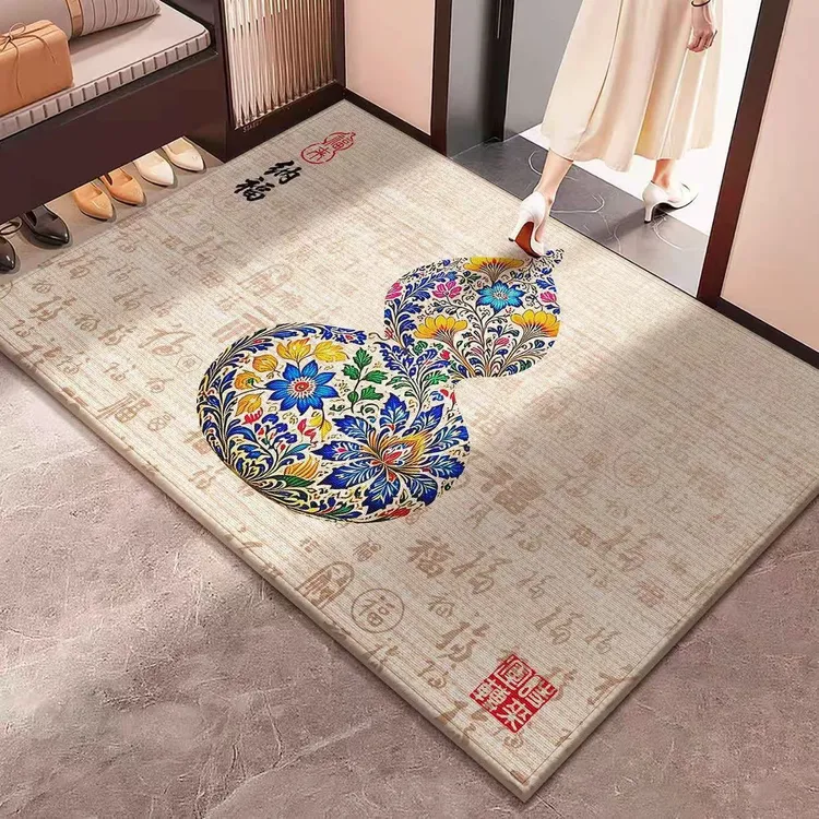 家用奢华大门口入户门口卧室耐磨耐用地毯地垫可裁剪吸水玄关欧式