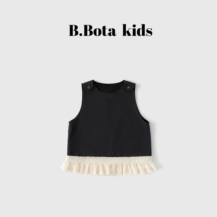 2025秋款儿童洋气女童休闲马甲背心-bt6609