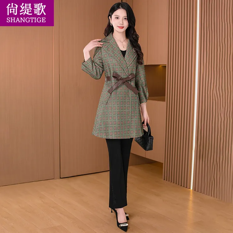 【尚缇歌】小香风杭州意法风衣外套2025新款春秋洋气今年十三妈妈装