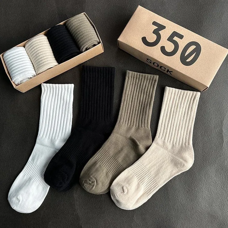 【5又又】春夏袜子男士中筒袜黑白运动长袜ins潮流薄款百搭篮球