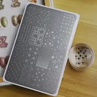 【星星系列钢板】星星图案美甲印花转印专用钢板精细唯美模具工具