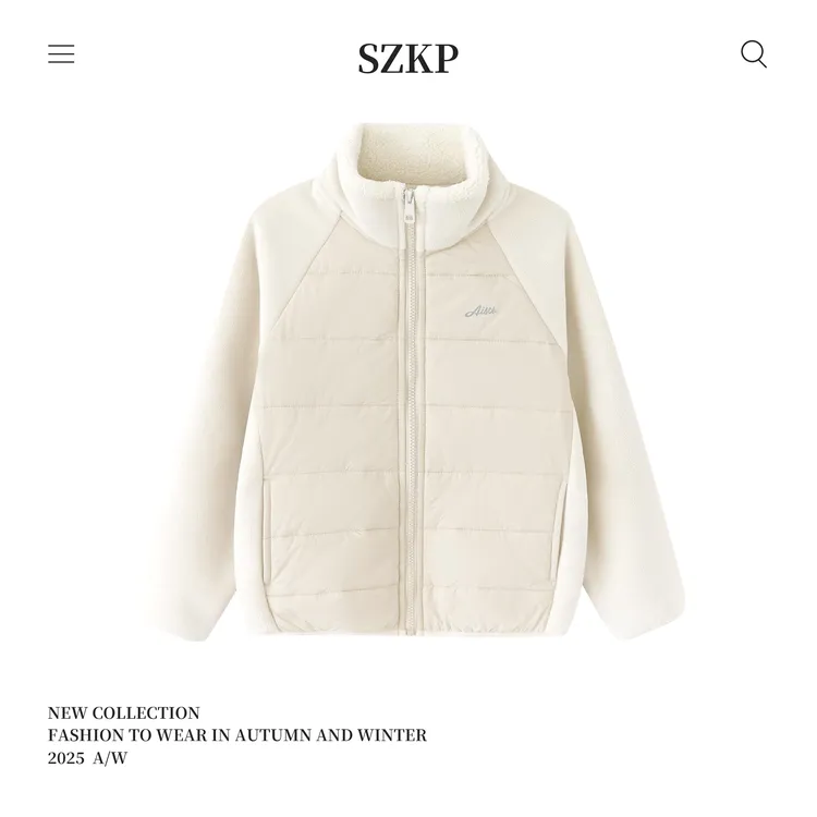 SZKP冬季新款女童加绒保暖上衣中大童休闲儿童加厚外套BGYD556600