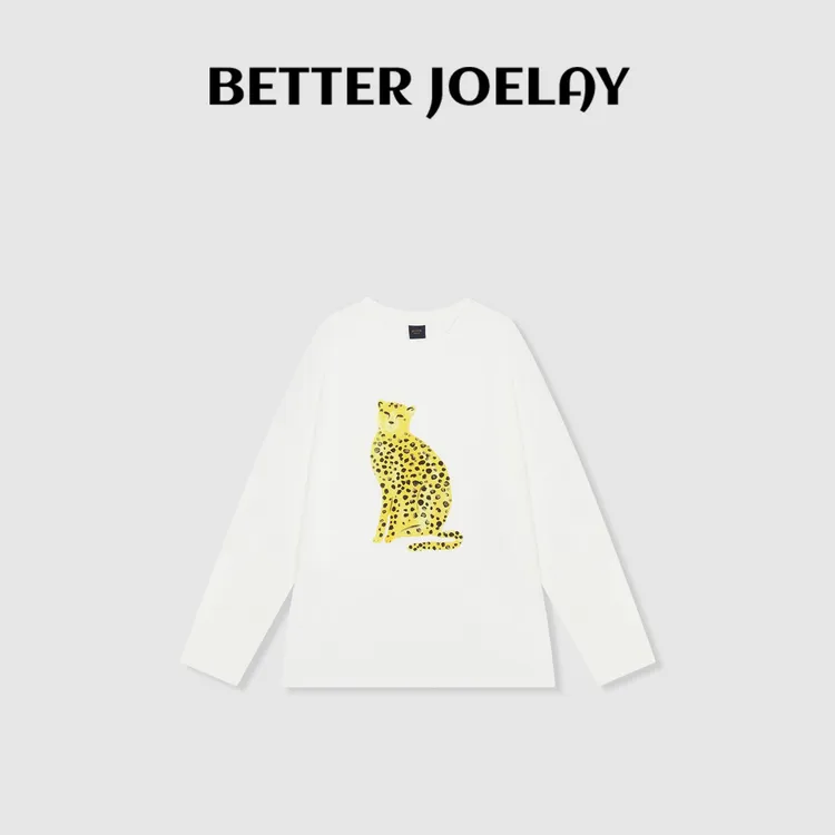 BETTER JOELAY-【黄金猎速】时尚百搭T恤长袖慵懒简约TT100