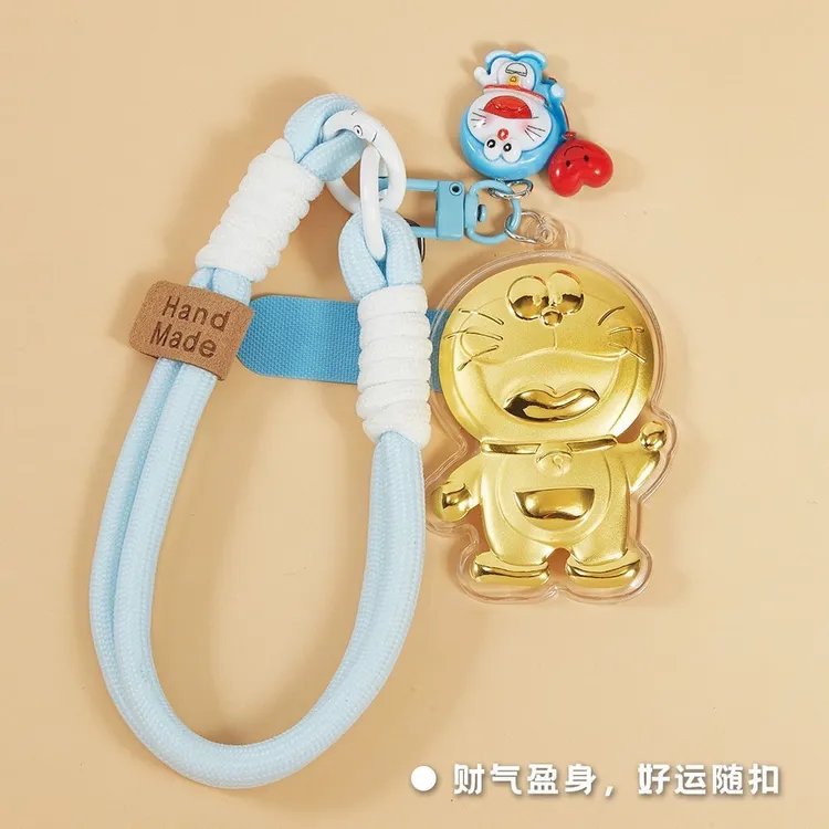 ZOCO哆啦A梦黄金钥匙扣可爱卡通手机链包包挂件送女友520节日礼物