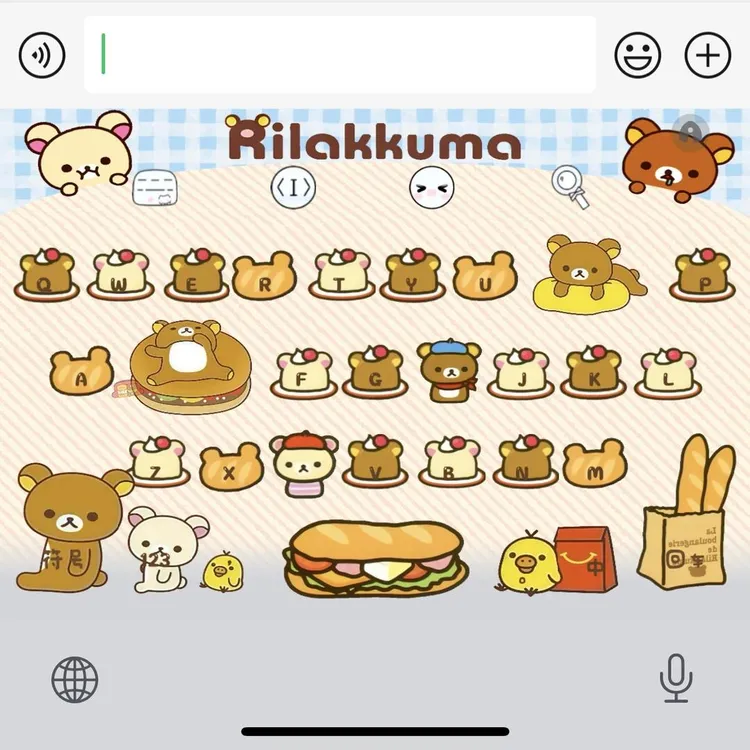 【麦当当轻松熊】百度输入法皮肤可爱美化包/办公配件服务键盘