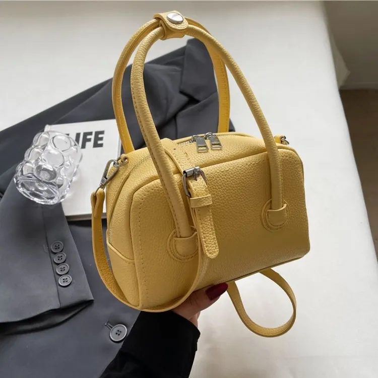 主袋拼色2025新款做旧耐刮迷你式斜挎包简约复古轻奢洋气小包包