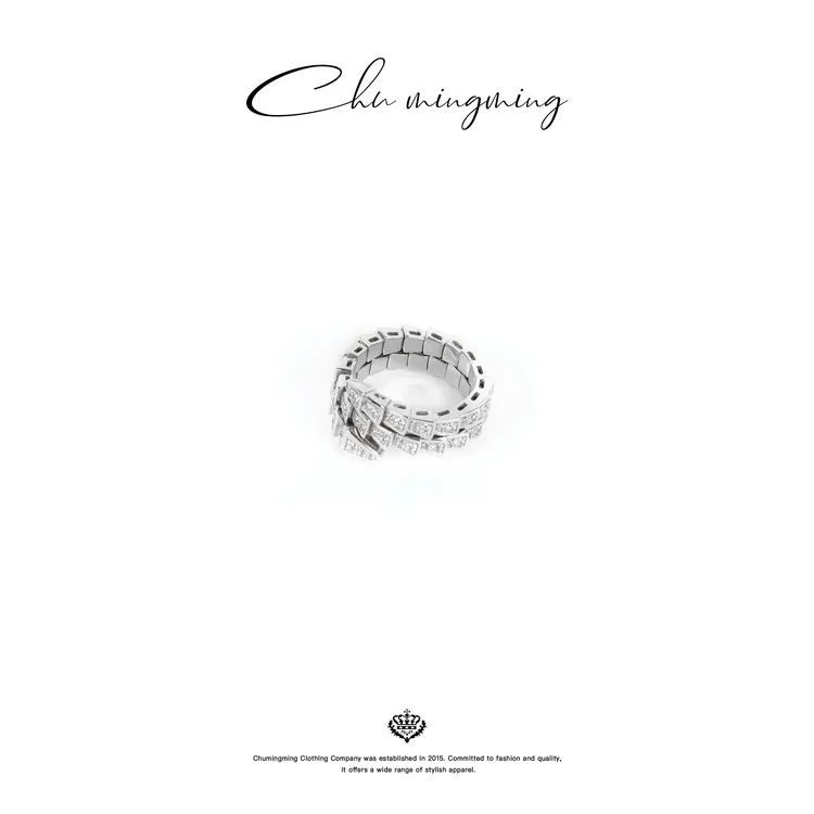 【CHUMINGMING】双层蛇戒指SP25116