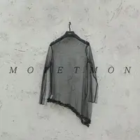 Moi et mon冬季新款小众设计师网纱T恤打底休闲百搭舒适网纱打底