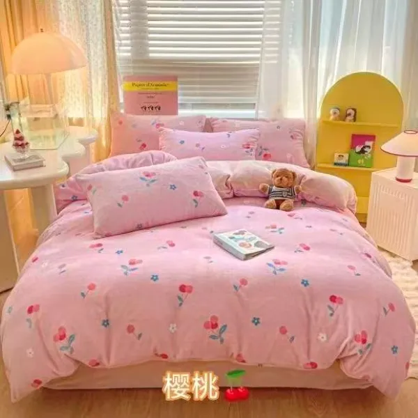 2025，2026新款床上四件套，触感细腻，贴肤爽快2米乘2米3双人被罩