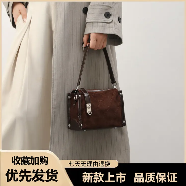 今年爆款盒子小方包女式2025新款手提包复古轻奢高级感单肩斜挎包