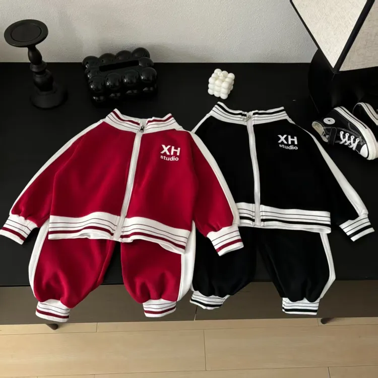 儿童新款春季棉质套装亲子装男女童韩版运动两件套中大童舒适洋气