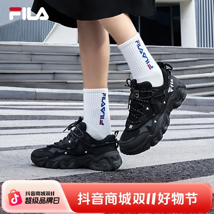【猫爪5代】FILA斐乐情侣鞋子运动休闲运动潮流男女百搭增高老爹鞋