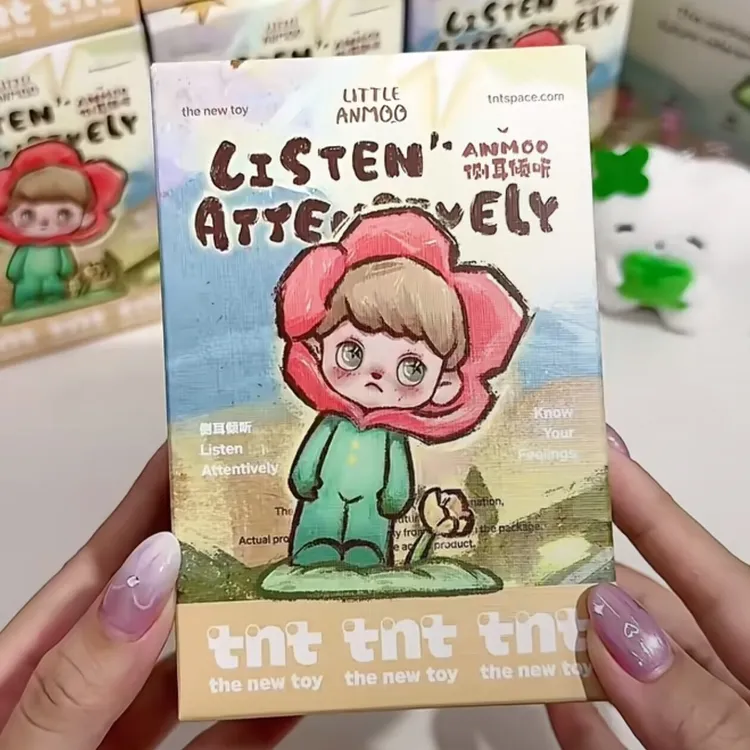 TNTSPACEanmoo阿默侧耳倾听盲盒可爱娃娃摆件公仔手办潮流礼物女