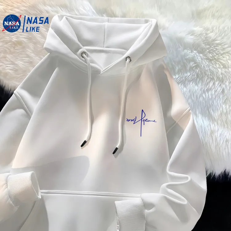 NASALIKE联名连帽卫衣男士潮牌宽松重磅春秋季休闲套头帽衫情侣款