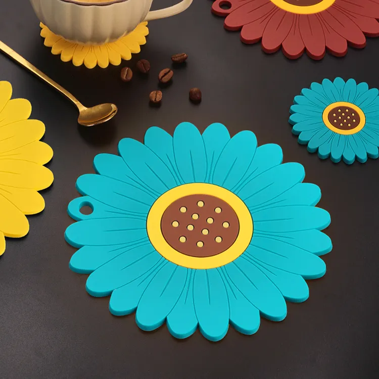 粤昌向日葵环保隔热垫碗盘垫餐垫盘子垫子餐桌垫防烫碗垫茶水杯垫