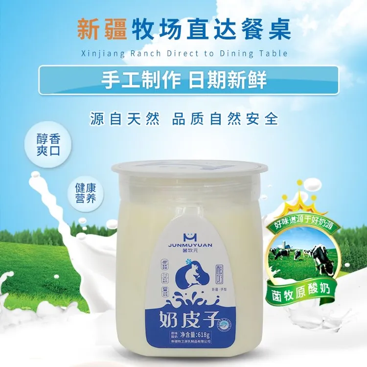【菌牧元】新疆奶皮子酸奶无多余添加剂营养风味网红饮品
