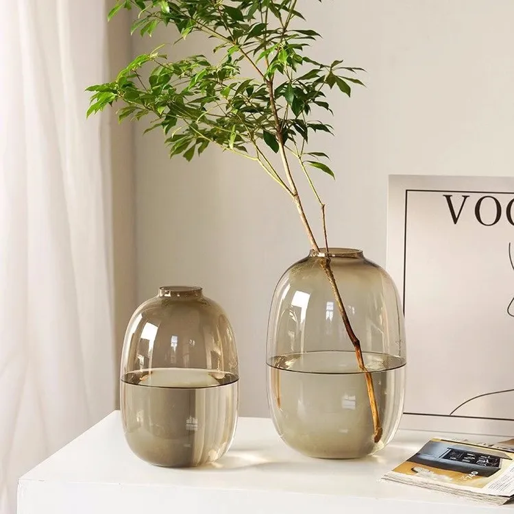 网红ins风喜悦大肚瓶水养鲜花干花龙柳家居生活卧室简约插花摆件