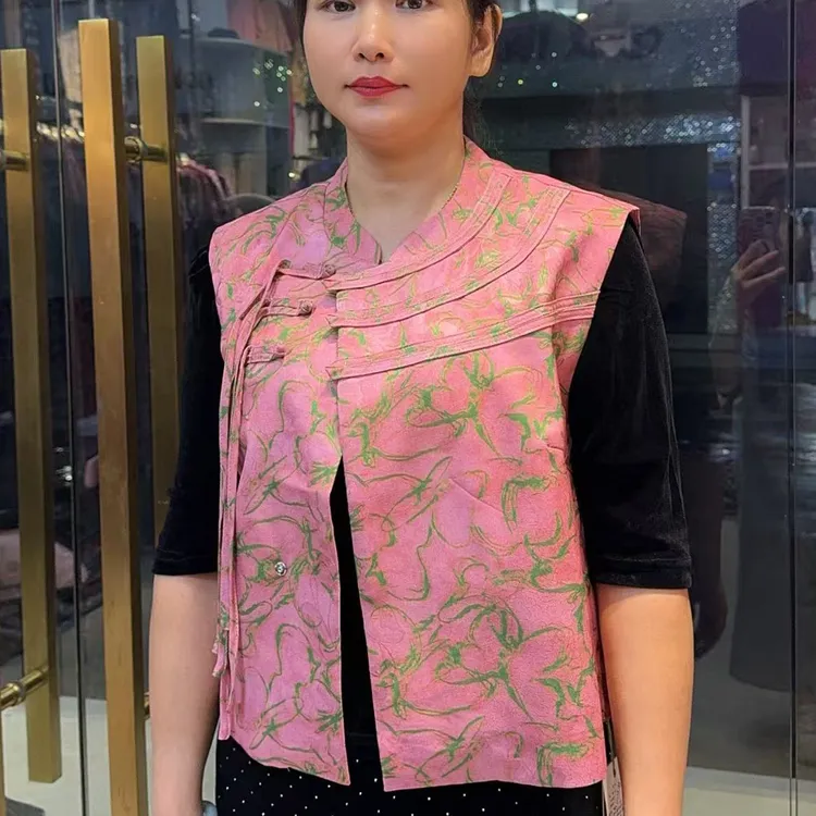 马夹常规国风朋克风印花提花薄款时尚夏季