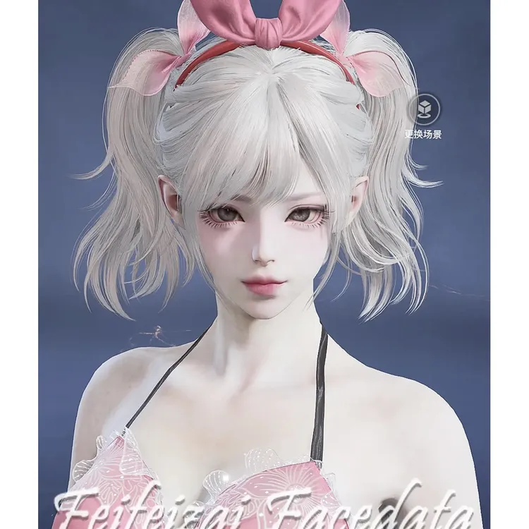 国服端游 永劫无间捏脸数据 女脸型 沈妙 哒哒莓