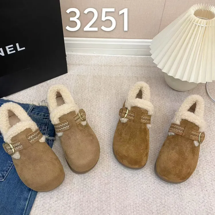 加绒豆豆勃肯鞋子女2025新款爆款冬季外穿保暖棉鞋平底毛毛雪地靴