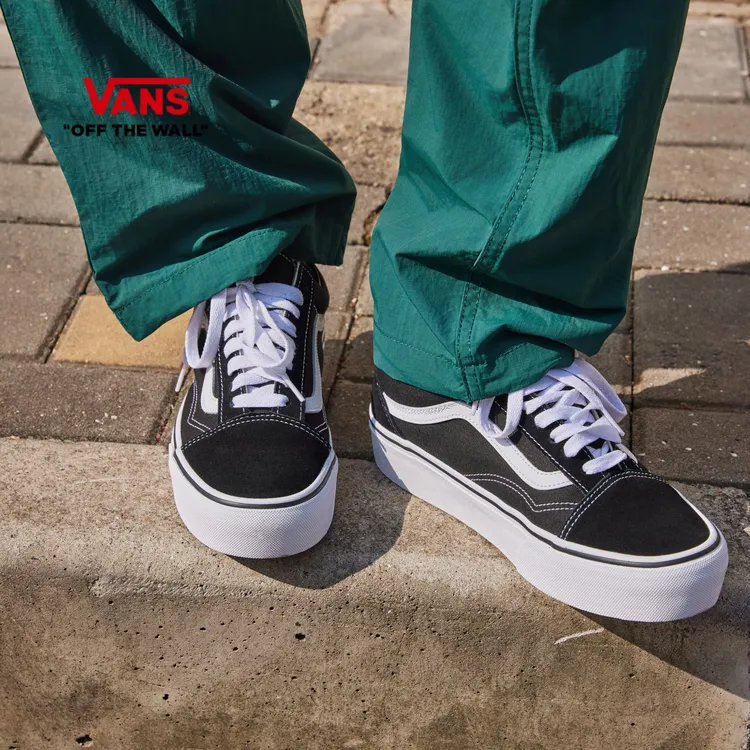 【厚底鞋】VANS范斯官方OldSkool Platform厚底增高板鞋B3UY28