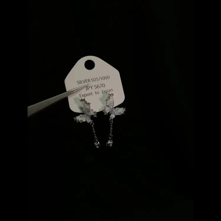 合金耳饰 流苏款耳钉耳饰小众超仙百搭耳环轻奢素款珠宝气质小众