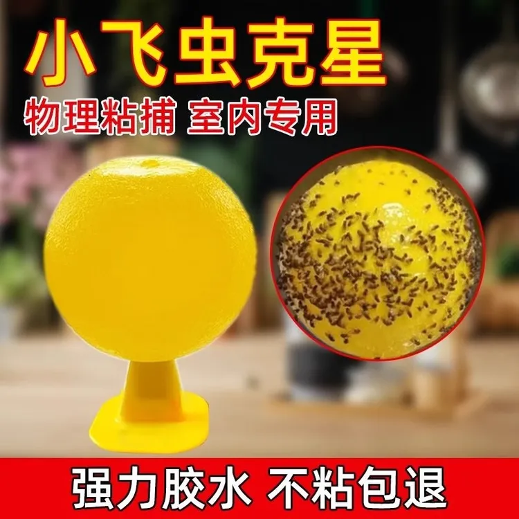 果蝇诱捕器小飞虫灭杀好物室内去除蚊虫克星厨房蠓虫粘虫球诱苍蝇