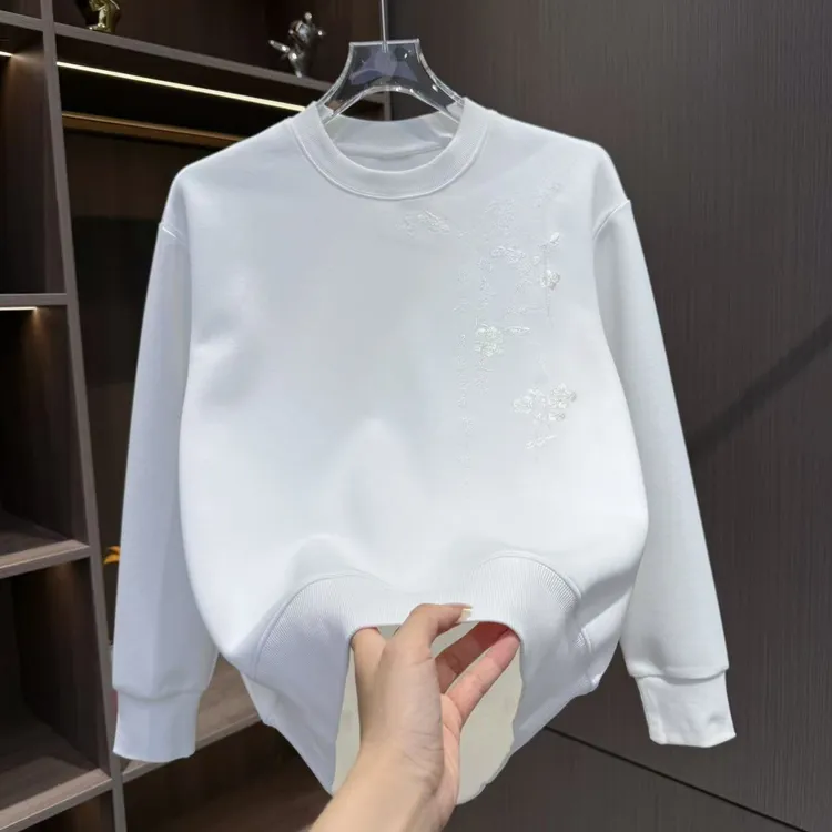 秋季新款男士古风刺绣文艺设计感卫衣