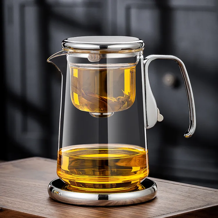 磁吸飘逸杯家用办公茶水分离杯茶具高档泡茶壶耐热玻璃过滤冲茶器