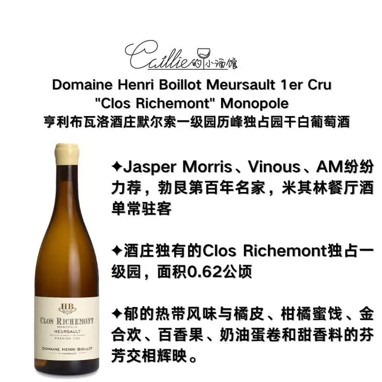勃艮第百年名家，米其林餐厅酒单常驻客 HB亨利布瓦洛酒庄合集