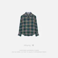 Meiying-“山峦回响”干净温柔浪漫图腾衬衫YA5QC024