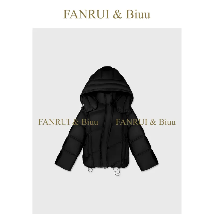 FANRUI/泛芮 「绗格暖息」立体绗缝形格锁温洋气白鸭绒羽绒服B19952