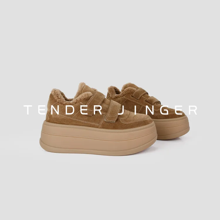 Tender Jinger｜线下专供 厚底羊毛加绒魔术贴休闲鞋 M250909