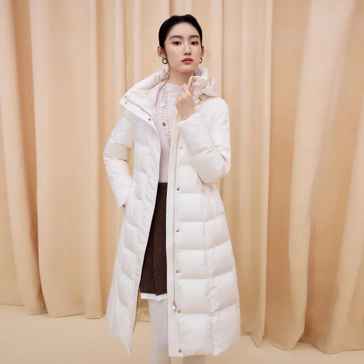 LIME/莱茵【90白鹅绒】商场同款千金风羽绒收腰中长款LDGD8BOLC802