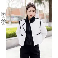 【达人专享】短款长袖常规厚款棉服棉衣拼接上衣时尚冬季GC188015