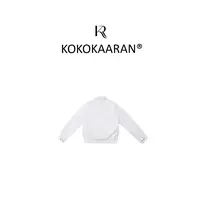 kokokaaran/可可咔伦 ’腰果花‘美式拼接立领刺绣拉链外套SH250047