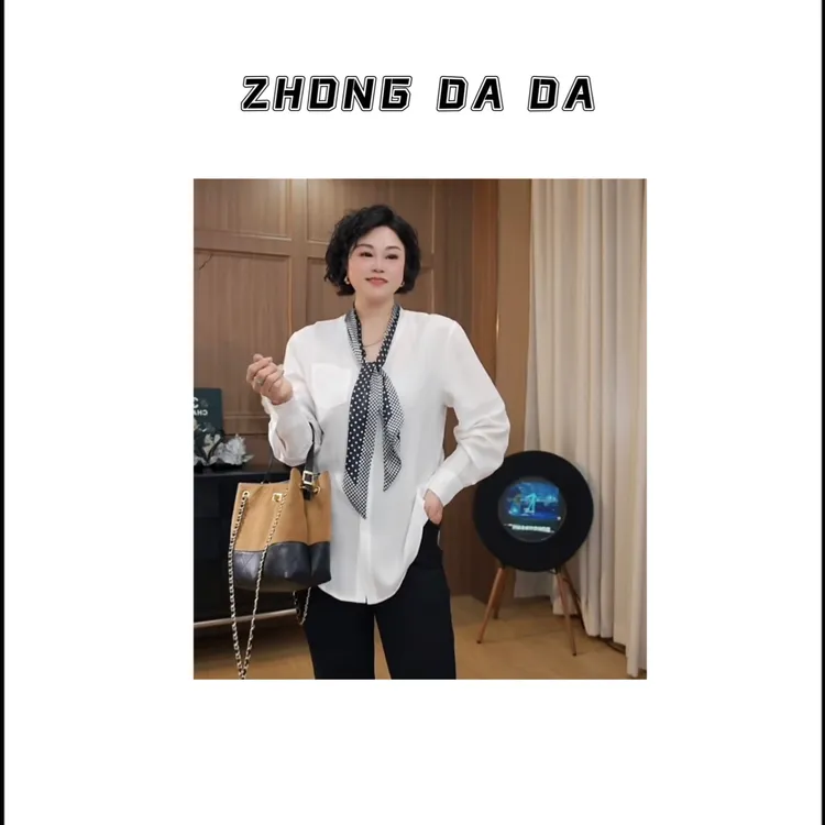 ZHONG大大【】小众简约气质衬衫2025秋季新款高级感宽松上衣11967