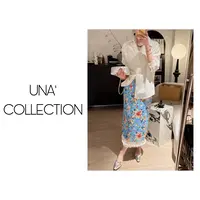 【吉满】韩代小雏菊复古印花双层花边松紧腰半身裙JM2637