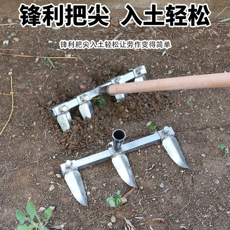 多功能人工开沟神器划行多头开沟锄农用工具大全拉沟耙子新款农具
