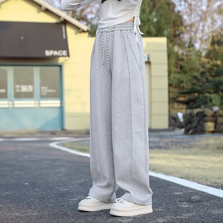 25012女童秋季休闲裤2025新款直筒百搭宽松12-16岁女童经典休闲裤