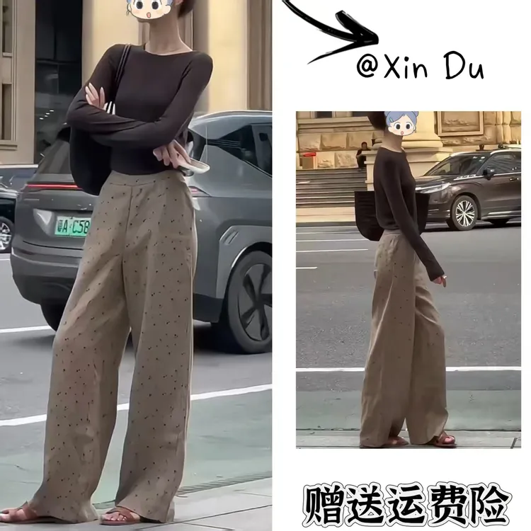 2025秋季新款时尚显瘦气质女士网红洋气两件套百搭款D23212