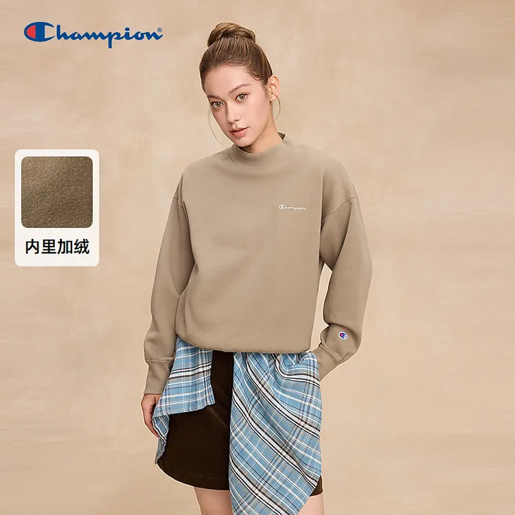 Champion冠军女款卫衣休闲百搭时尚潮流舒适套头长袖U5DSWJW023