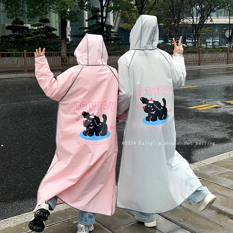雨衣全身防暴雨成人电动电瓶车骑行学生上学加厚单人长款外穿雨披