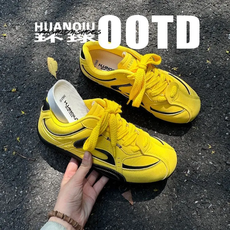 环球潮流轻奢内增高板鞋2026春季新款皮面百搭学生潮流时尚德训鞋商品图