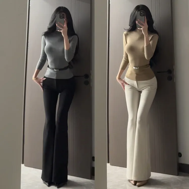 Mermaid人鱼珺 带胯垫的韩女弹力三色神裤