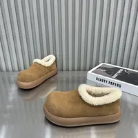 小土豆勃肯鞋女款2025新款冬季加绒加厚保暖一脚蹬雪地棉鞋子女鞋