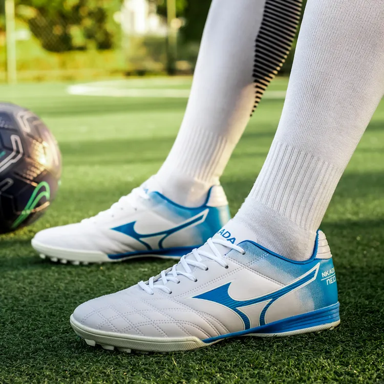 锐动25新款梅西猎鹰青少年真皮Shox防滑透气技术天然橡胶TF足球鞋